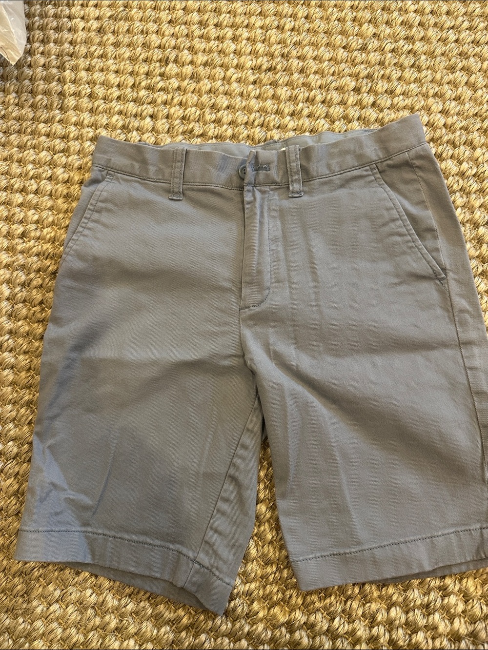 Crewcuts Boys Light Blue Gray Cotton Chino Shorts